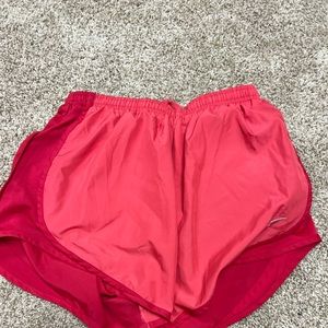 Coral Nike dry fit athletic shorts